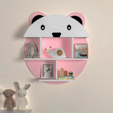 Panda Shape Kids Wall Storage Shelves - All India Decor