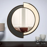 Yin Yang Decorative Wooden Vanity Mirror - All India Decor