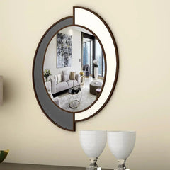 Yin Yang Decorative Wooden Vanity Mirror - All India Decor