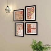 Madhubani Art Frame Set Of 4 - All India Decor