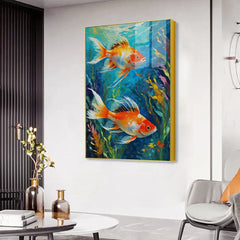 Fish Acrylic Wall Paintings & Arts - All India Decor