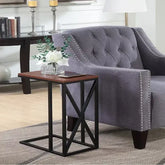 SIDE TABLE IN BLACK AND BROWN COLOR - All India Decor