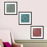Mandala Pattern Frame Set of 3 - All India Decor