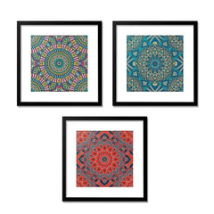 Mandala Pattern Frame Set of 3 - All India Decor