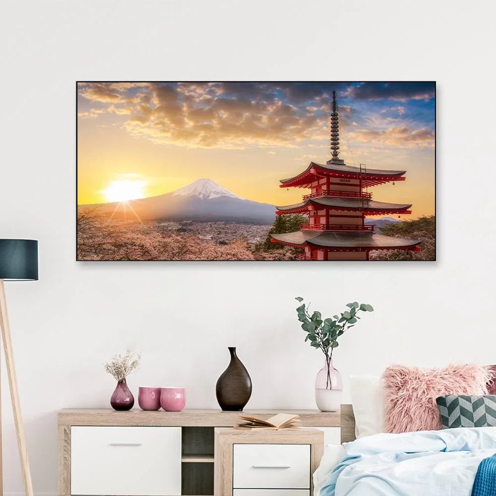 Mt. Fuji Landscape Framed Wall Art - All India Decor