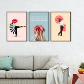 Contemporary Art Wall Frame Set of 3 - All India Decor