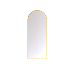 Arched Metal Floor Mirror (Glam Gold) - All India Decor