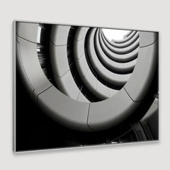Contemporary Architectural underside Balconies view Framed Wall Art - All India Decor