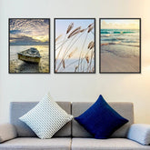 Coastal Beach Wall Frame Set of 3 - All India Decor
