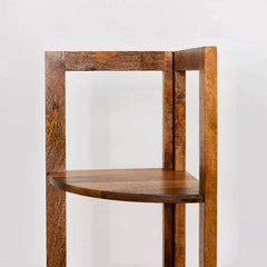 Wooden Corner Shelf In Ladder Motif - All India Decor