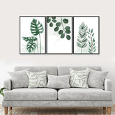 Leaf Art Wall Frame Set of 3 - All India Decor
