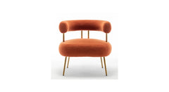 Orange Bonnita Accent Chair - All India Decor