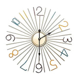 Large Color Numbers Wall Clock - All India Decor