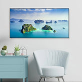 Green Lush Tropical Island Phuket Framed Wall Art