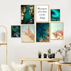 Emerald Zest Wall Frame Set of 7 - All India Decor