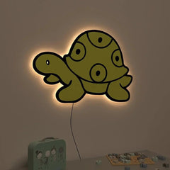 Baby Turtle Backlit Wooden Wall Décor - All India Decor