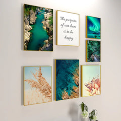 Emerald Zest Wall Frame Set of 7 - All India Decor