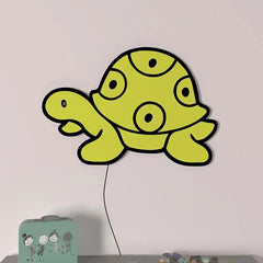 Baby Turtle Backlit Wooden Wall Décor - All India Decor