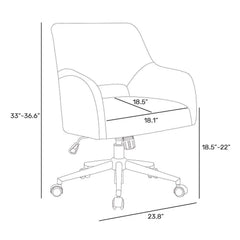 Black Lotsee Task Chair - All India Decor