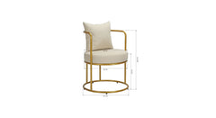 Beige Allex Chair - All India Decor