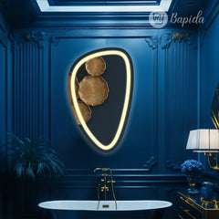 Basin Irregular LED Mirror - All India Decor