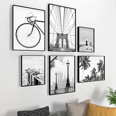 Achromatic London Wall Frame Set of 6 - All India Decor