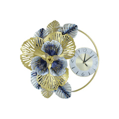 Luxury Floral Wall Clock - All India Decor