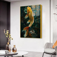 Colorful Fish Canvas Acrylic Wall Paintings & Arts - All India Decor
