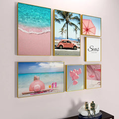 Holiday Beach Wall Frame Set of 7 - All India Decor