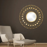 Classic Round Shaped Wall Mirror - All India Decor