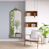Hand casted Full length Mirror in Aluminium / Mirror (Vintage Brass)