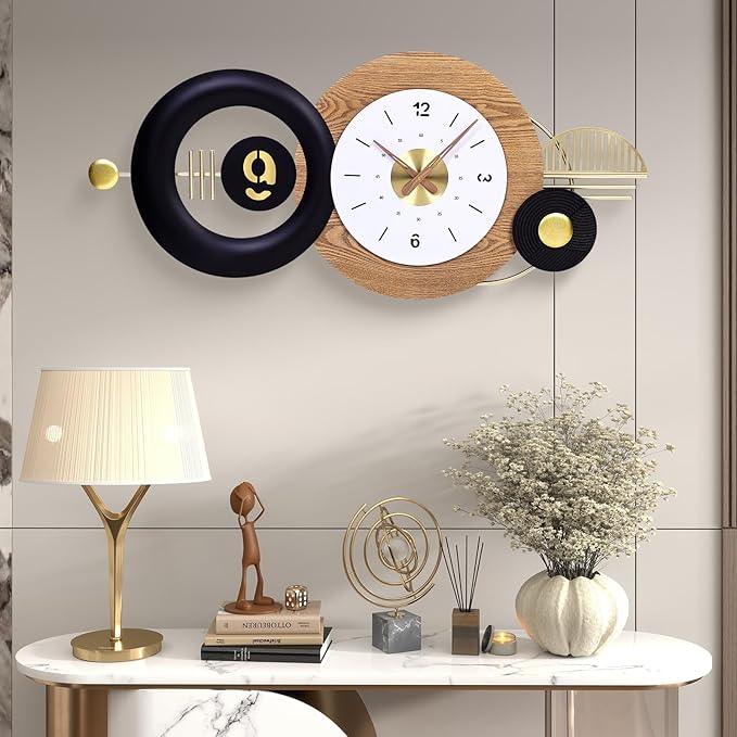 Modern Orb Metal Art Clock - All India Decor