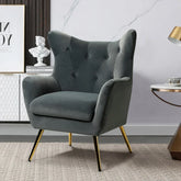 Grey Dawson Accent Chair - All India Decor