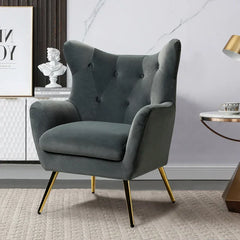 Grey Dawson Accent Chair - All India Decor