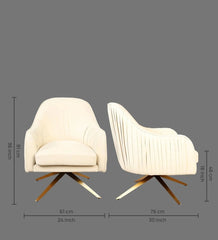 Musturd Gladden Revolving Accent Chair - All India Decor