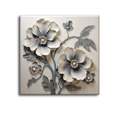 Petal Dance Dynamic Flower Wall Paintings - All India Decor