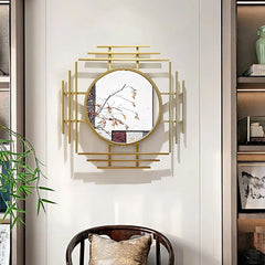 Lattice Gold Wall Mirror - All India Decor