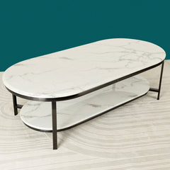Whispering Essence Coffee Table - Black (STAINLESS STEEL) - All India Decor