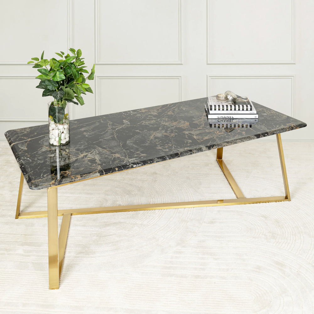Feeling Delight Rectangular Centre Table - Black - All India Decor