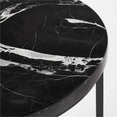 BLACK MARBLE SIDE TABLE - All India Decor