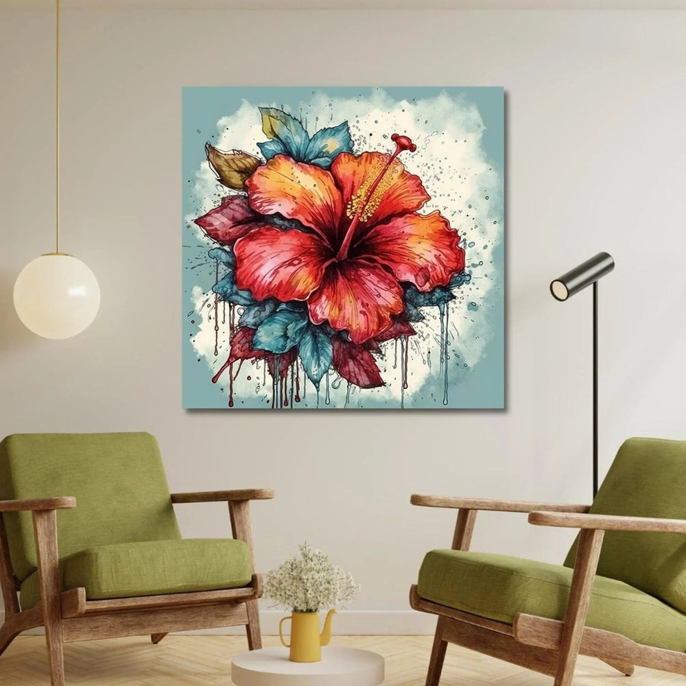 Nature's Harmony Serene Flower Paintings - All India Decor