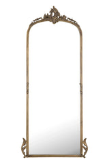 Victorian Arched Full length Mirror (Antique Brass) - All India Decor