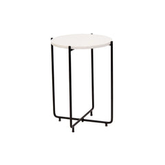 Round White Marble Side Table - All India Decor