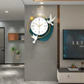 Modern 3D Birds Wall Clock - All India Decor