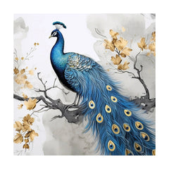 Peacock Canvas Painting for Home, Bedroom & Living Room - All India Decor