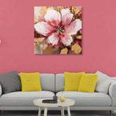 Red Flower Canvas Painting for Home, Bedroom & Living Room - All India Decor