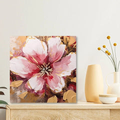 Red Flower Canvas Painting for Home, Bedroom & Living Room - All India Decor