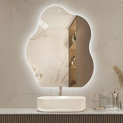 Ocilla Backlit Irregular LED Mirror - All India Decor