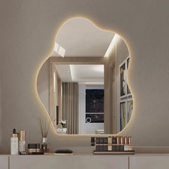Ocilla Backlit Irregular LED Mirror - All India Decor
