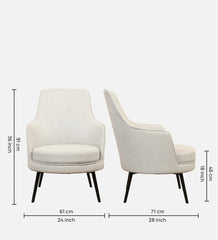 Grey Bertita Accnet Chair - All India Decor